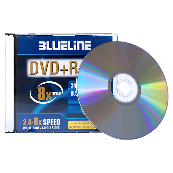 DVD+R MEDIJ BLUELINE 8,5GB DL SlimBox 1/1 , 49DVDR85