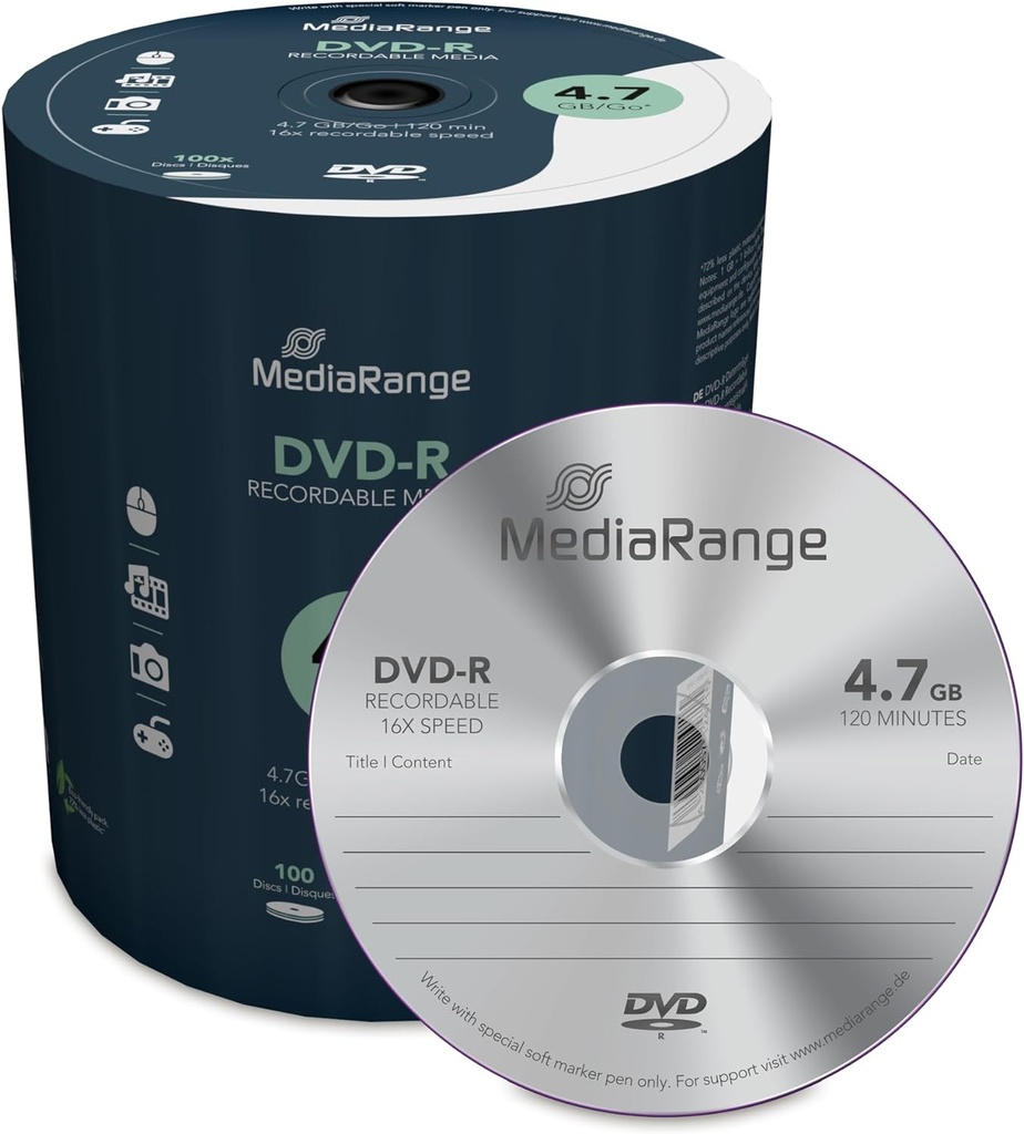 DVD-R MEDIJ Mediarange SPINDLE (shrink) 1/100 , MR442