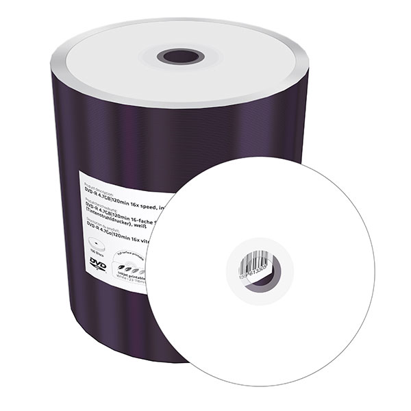 DVD-R MEDIJ PRINTABLE MEDIARANGE SPINDLE (SHRINK) 1/1, MR413