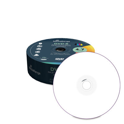 DVD-R MEDIJ PRINTABLE MEDIARANGE SPINDLE 1/25 , MR407