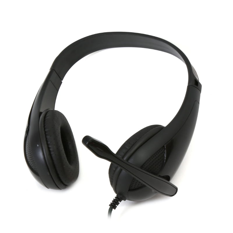 Freestyle FH4008B Hi-Fi Stereo Headset with Microphone, Black, FH4008B