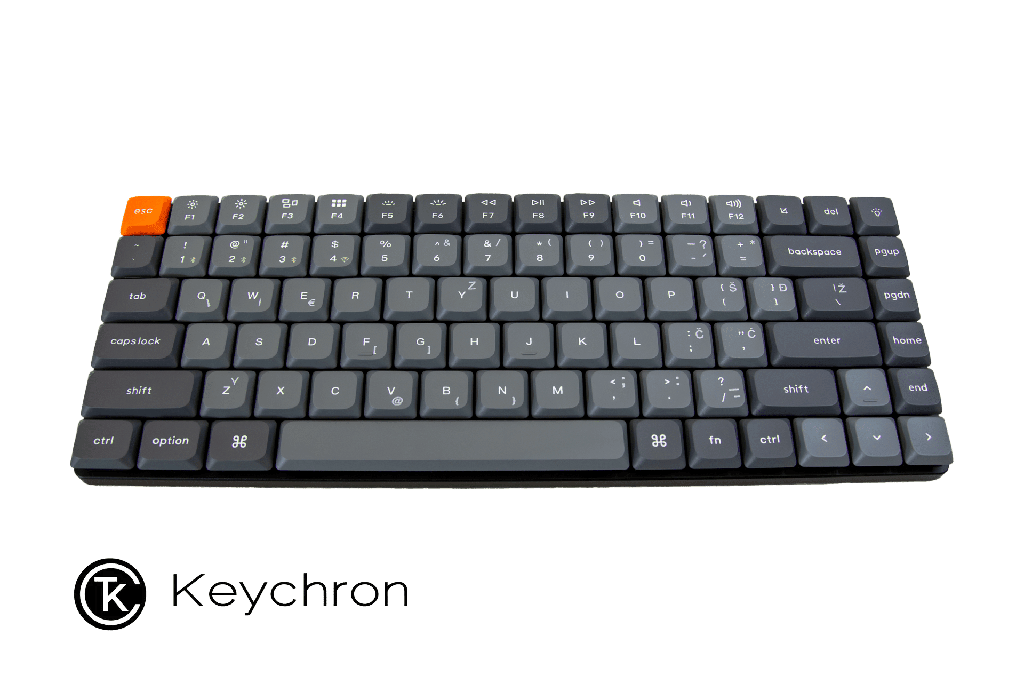 Keychron K3 Max Swappable RGB Backlight, Mehanička tipkovnica, RGB, black, (+HR znakovi), K3M