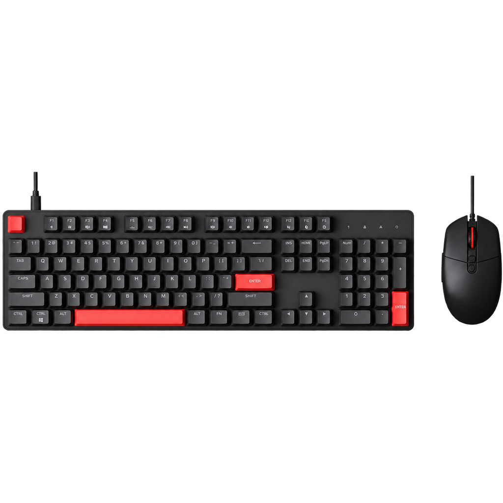 Keychron Lemokey X2 mehanička tipkovnica COMBO sa M55 mišem, žičana, HR znakovi, X2-C3