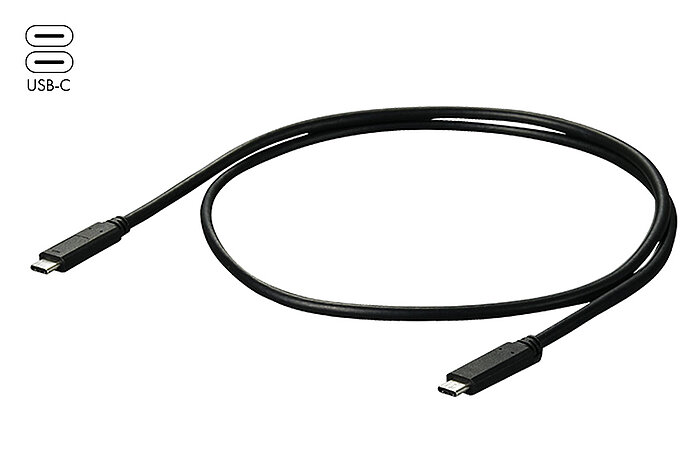 EIZO CC100-BK USB-C to USB-C signal cable, 1 meter, black