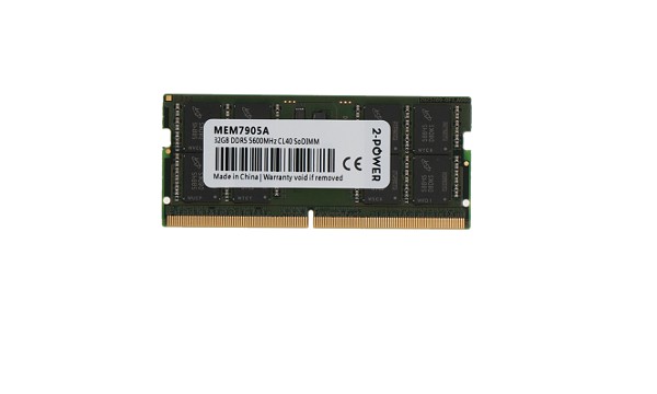 Memorija, 2-Power, DDR5, 32GB, 5600MHz, SODIMM, MEM7905A, bulk 