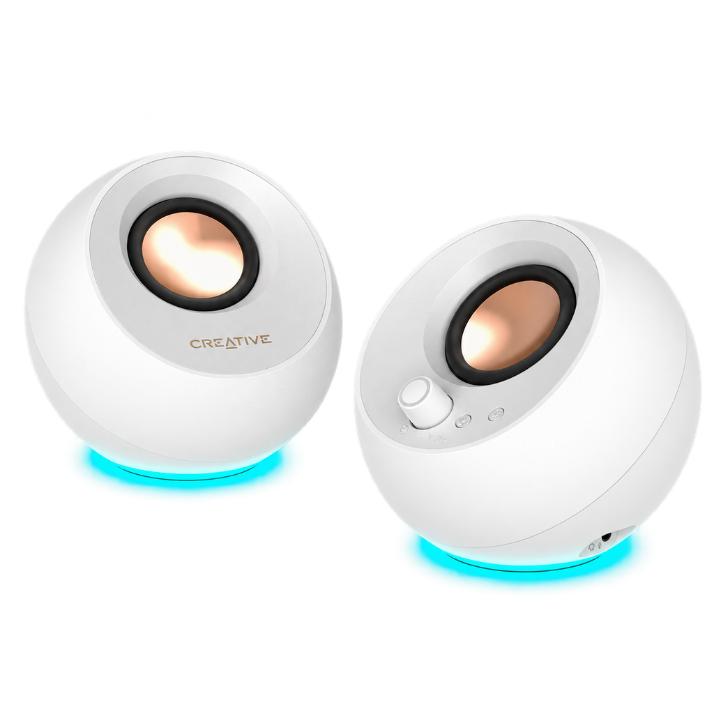 Creative Pebble Pro 2.0 WH USB- C/BT/RGB, zvučnici, bijeli
