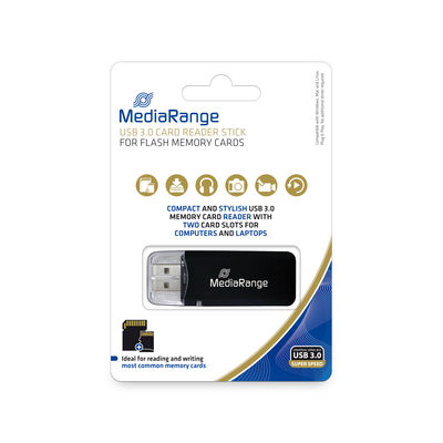 MediaRange USB 3.0 All-in-One Card Reader Black , MRCS507