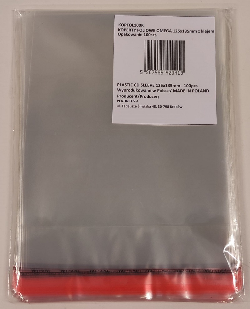 PVC ETUI ZA CD/DVD MEDIJ (100kom) , KOPFOL100K