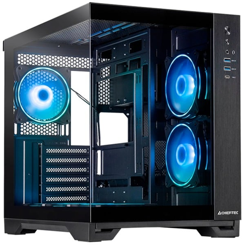 Chieftec GM-30B-TG-OP, Visio ATX Dual- Chamber Case, Glass Front, 6x 120mm ARGB,  kućište