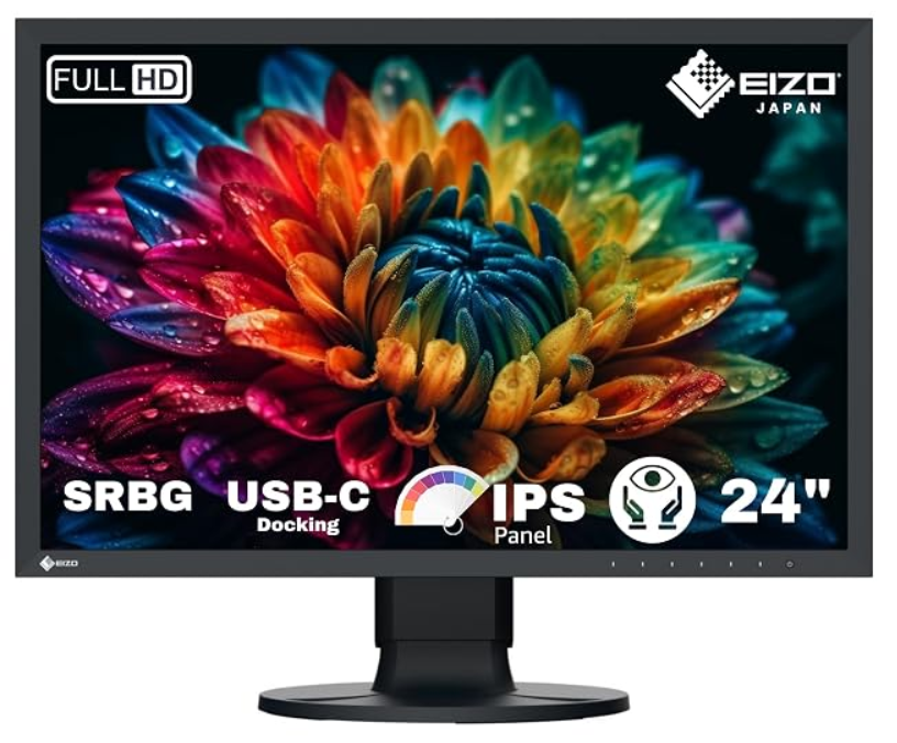 EIZO ColorEdge CS2400R Monitor, 24", 16:10, FHD, IPS LCD - crni