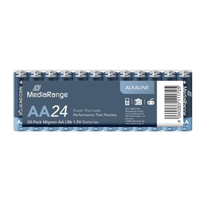 MediaRange Label Tape Cartridge, Replacing Brother TZ-335/TZe-335, 12mm, 8m, Laminated and Permanent Adhesive, White on Black