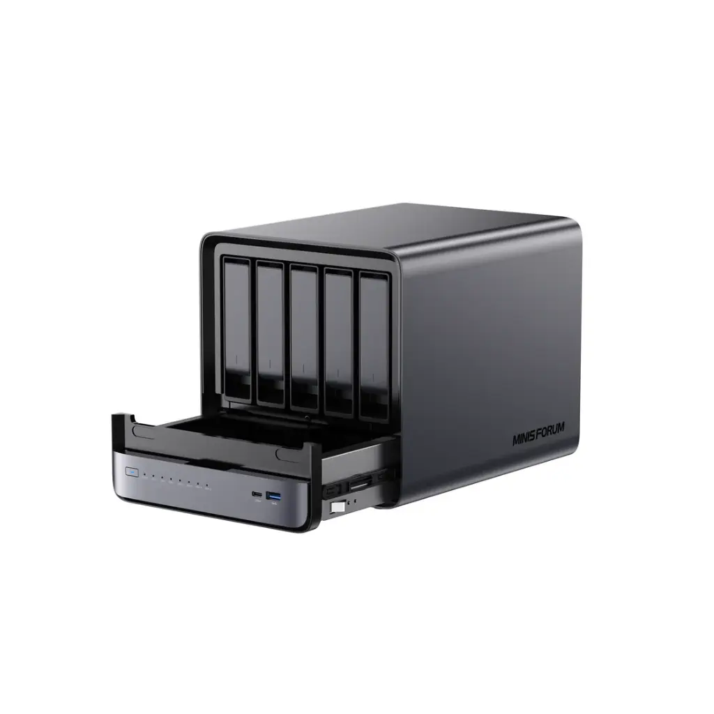 MinisForum  N5 Pro (AMD Ryzen AI 9 HX 370) - 32GB RAM, 128GB eMMC