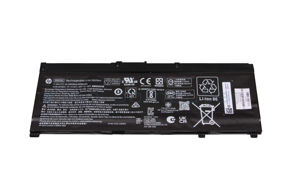 HP originalna baterija SR03XL, 4550 mAh, 52,5 Wh, 11,55 V, Li-Ion, L08934-2B1