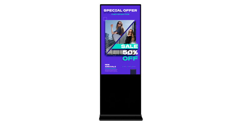 55” CL Touch Totem, Freestanding Capacitive Display