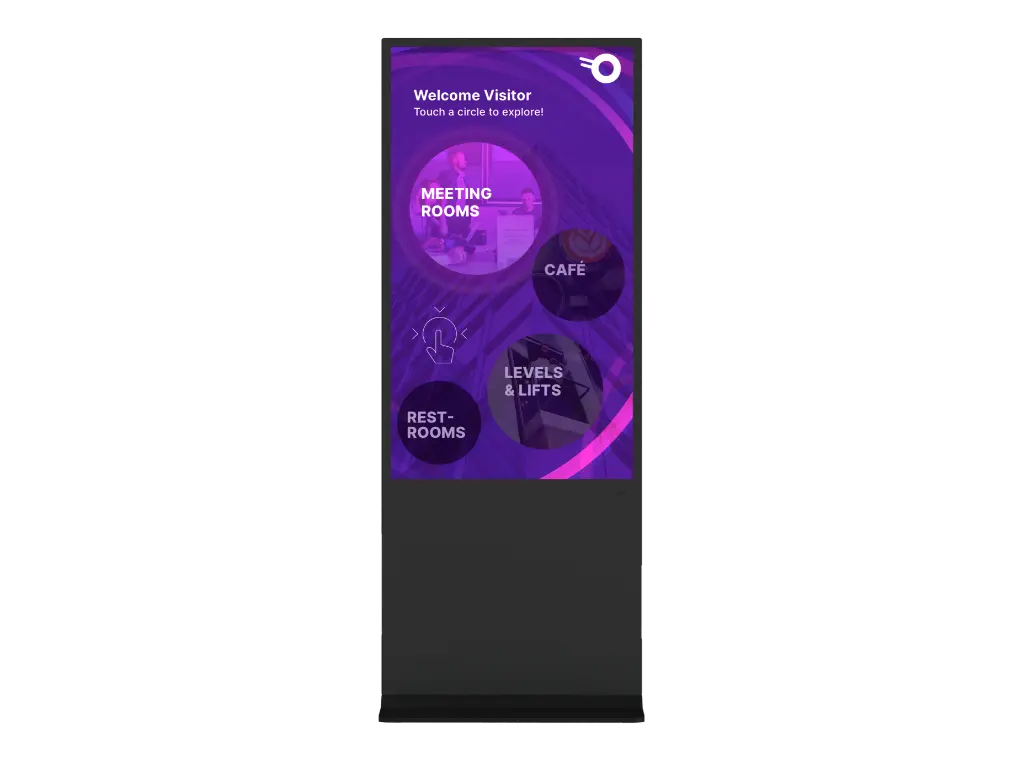 65” CL Touch Totem, Freestanding Capacitive Display