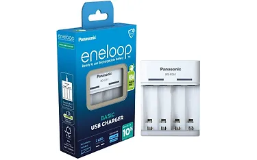 PUNJAČ USB za baterije (AA, AAA), 4 utora, Panasonic Eneloop BQ-CC61USB
