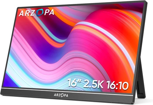 [92172107] Arzopa Monitor 16,0" Z1RC 2.5K Monitor Portable Gaming (bez zaštitne navlake) , 92172107