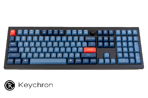 [17V6MD4] Keychron V6 Max Swappable RGB Backlight, Mehanička tipkovnica, Black, Knob Version, (+HR znakovi),  V6M-D4