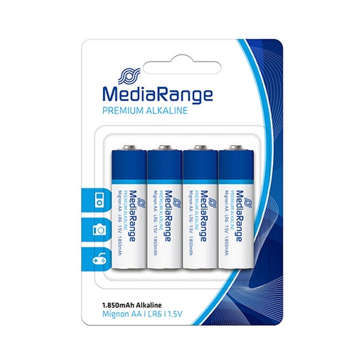 [15MRBAT104] MediaRange AA BATERIJE(LR06) 1,5V alkalne 4/1, MRBAT104