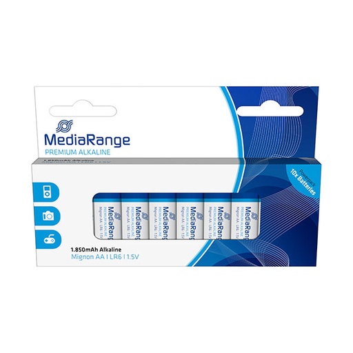 [15MRBAT105] MediaRange AA BATERIJE(LR06)1,5V alkalne 10/1, MRBAT105
