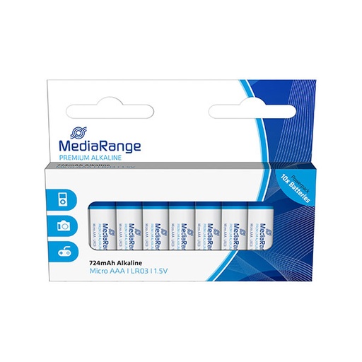 [15MRBAT102] MediaRange AAA BATERIJE(LR03) 1,5V alkalne 10/1, MRBAT102