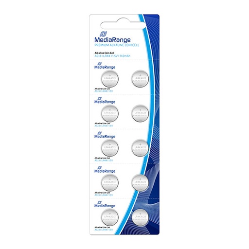 [15MRBAT113] MediaRange AG13(LR44) alkalne baterije COIN 10kom, MRBAT113