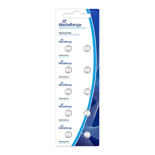 [15MRBAT117] MediaRange AG3(LR41) alkalne baterije COIN 10kom , MRBAT117