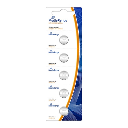 [15MRBAT134] MediaRange CR1220/3V Litijeve baterije COIN 5kom , MRBAT134