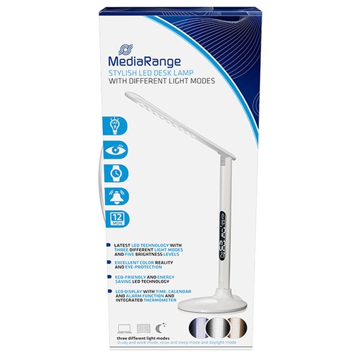 [81DDR256] MediaRange LED STOLNA LAMPA, BIJELA, VELIKA   , MROS501