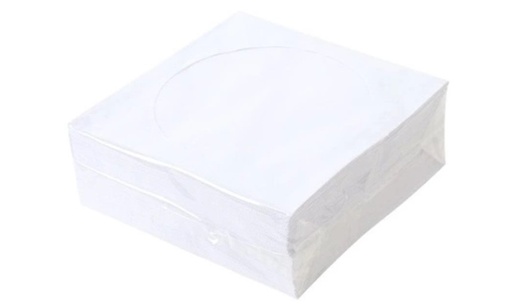 [1212SUBR] PAPIRNATI ETUI bijeli s prozorom ZA CD/DVD MEDIJ (100kom), BOX65/KOPZ100