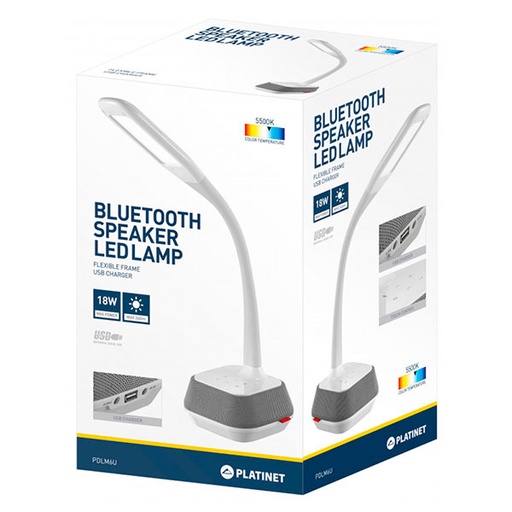 [1307X635] Platinet STOLNA LAMPA 18W + BLUETOOTH  ZVUČNIK , PDLM6U