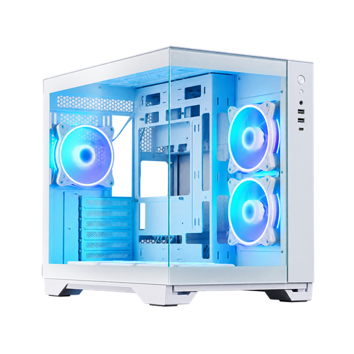 [GM-30W-TG-OP] Chieftec Visio White  GM-30W-TG-OP