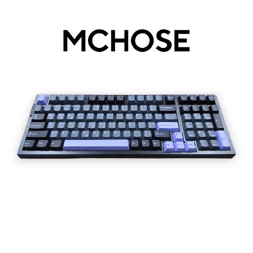 [83HWG98S3] MCHOSE G98 Pro Mechanical Keyboard Black Purple, 98%, HW-G98S-3 /HR znakovi/