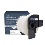 [MRBDK22205] MediaRange Continuous paper label, for label printers using Brother DK-22205, 62mm, 30.48m, black on white