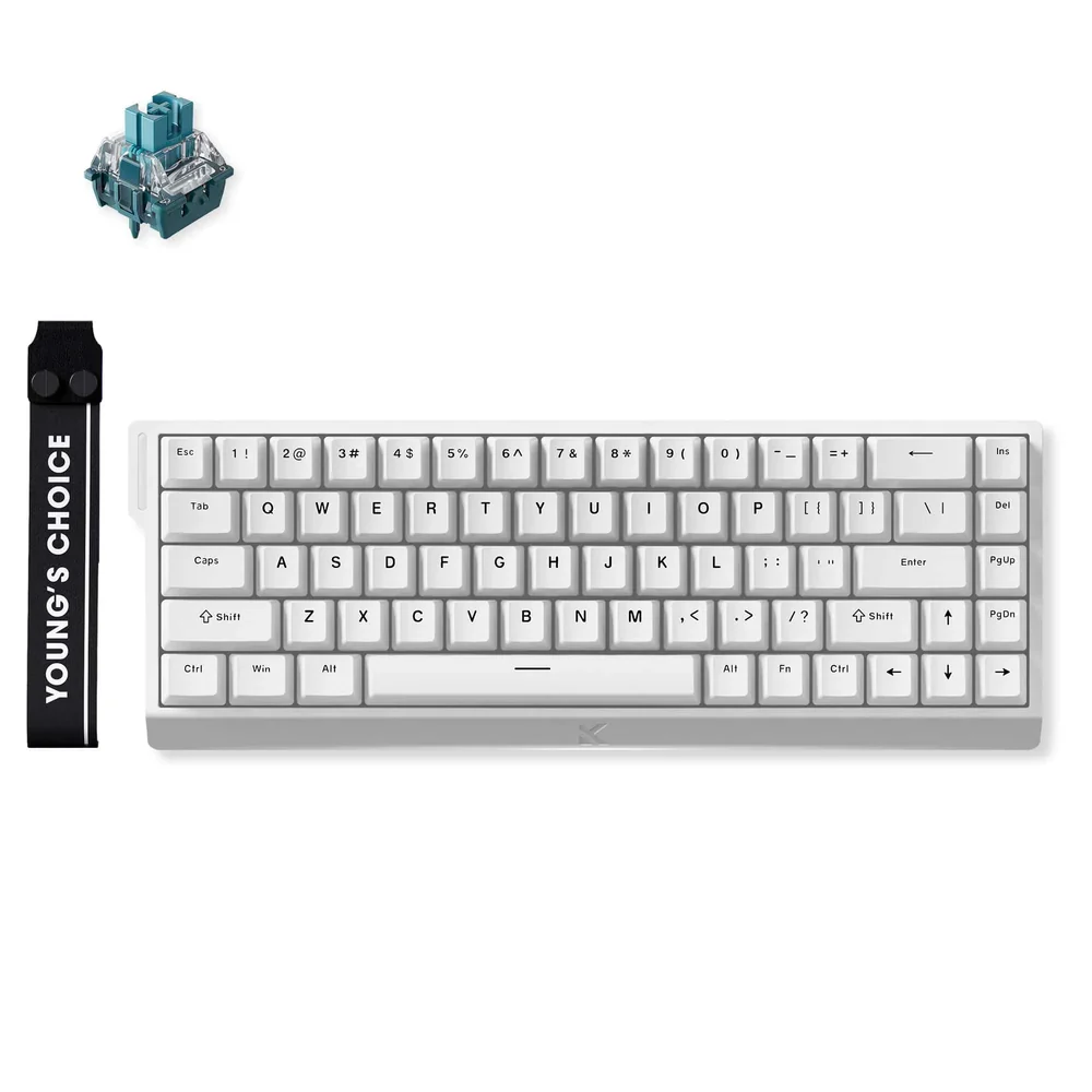 [83MCA6815] MCHOSE Ace 68 Hall Effect Magnetic Switch Gaming Keyboard, bijela, HR znakovi