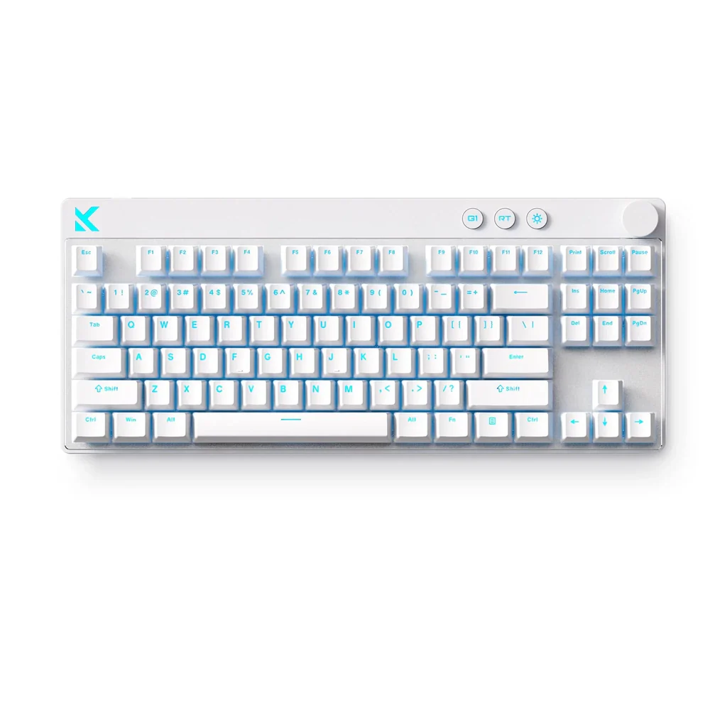 [MCMix874] MCHOSE Mix 87 Hall Efect Magnetic Switch Gaming Keyboard, White, 80%, MC-Mix87-4 /HR znakovi/ 
