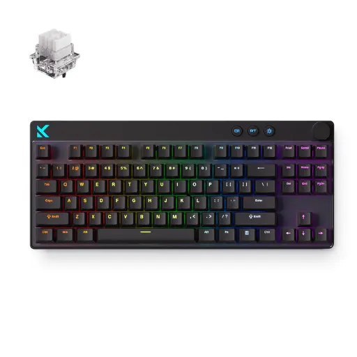 [83MIX879] MCHOSE Mix 87 Hall Efect Magnetic Switch Gaming Keyboard, Black, 80%, MC-Mix87-9 /HR znakovi/