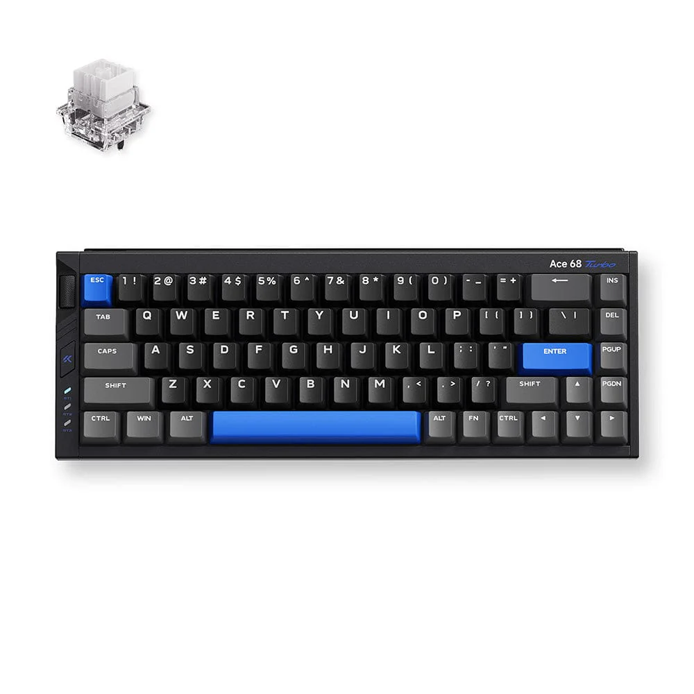 [83MCA68T5] MCHOSE Ace 68 Turbo Hall Effect Magnetic Switch Gaming Keyboard, Cyber Crna, MC-Ace68Turbo -5, HR znakovi
