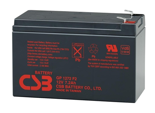 [UGP1272] CSB Standby olovna baterija GP1272 F2 12V 7,2Ah (12V, 7,2Ah, Lead-Acid)