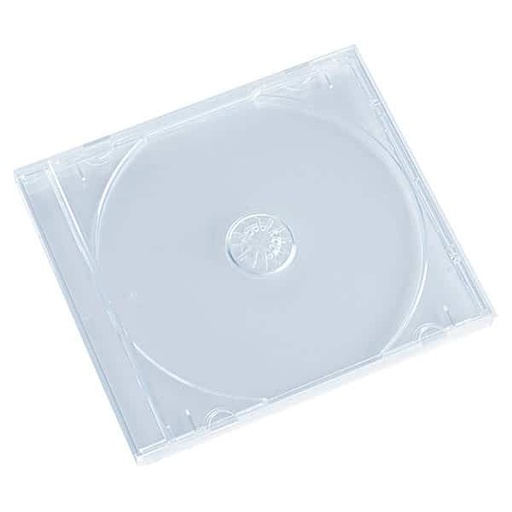 [12BRO607] Transparent Slim Case for CD/DVD Media, 7 mm – 12BRO607