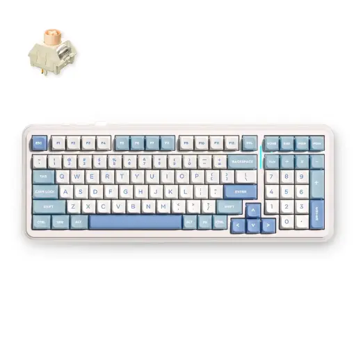 [83K99V24] MCHOSE K99 V2 Wireless Mechanical Keyboard, Blue, 98%, MC-K99V2-4 /HR znakovi/ 